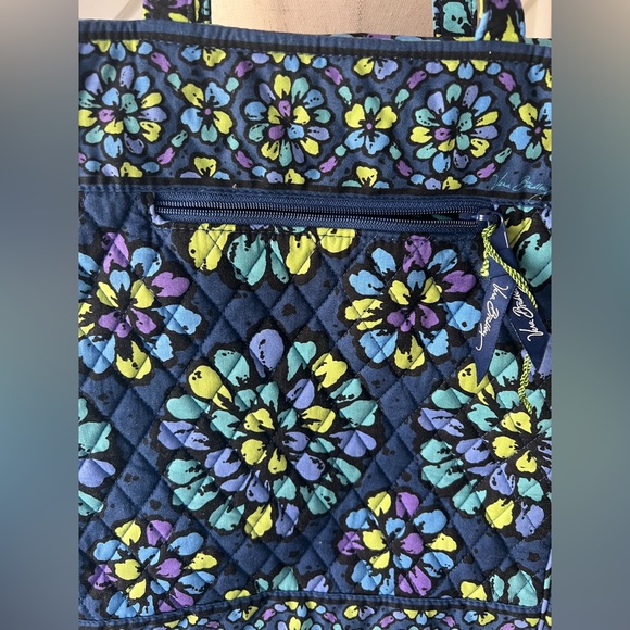 Vera Bradley Indigo Pop Laptop Travel Tote retired bag - Picture 3 of 5